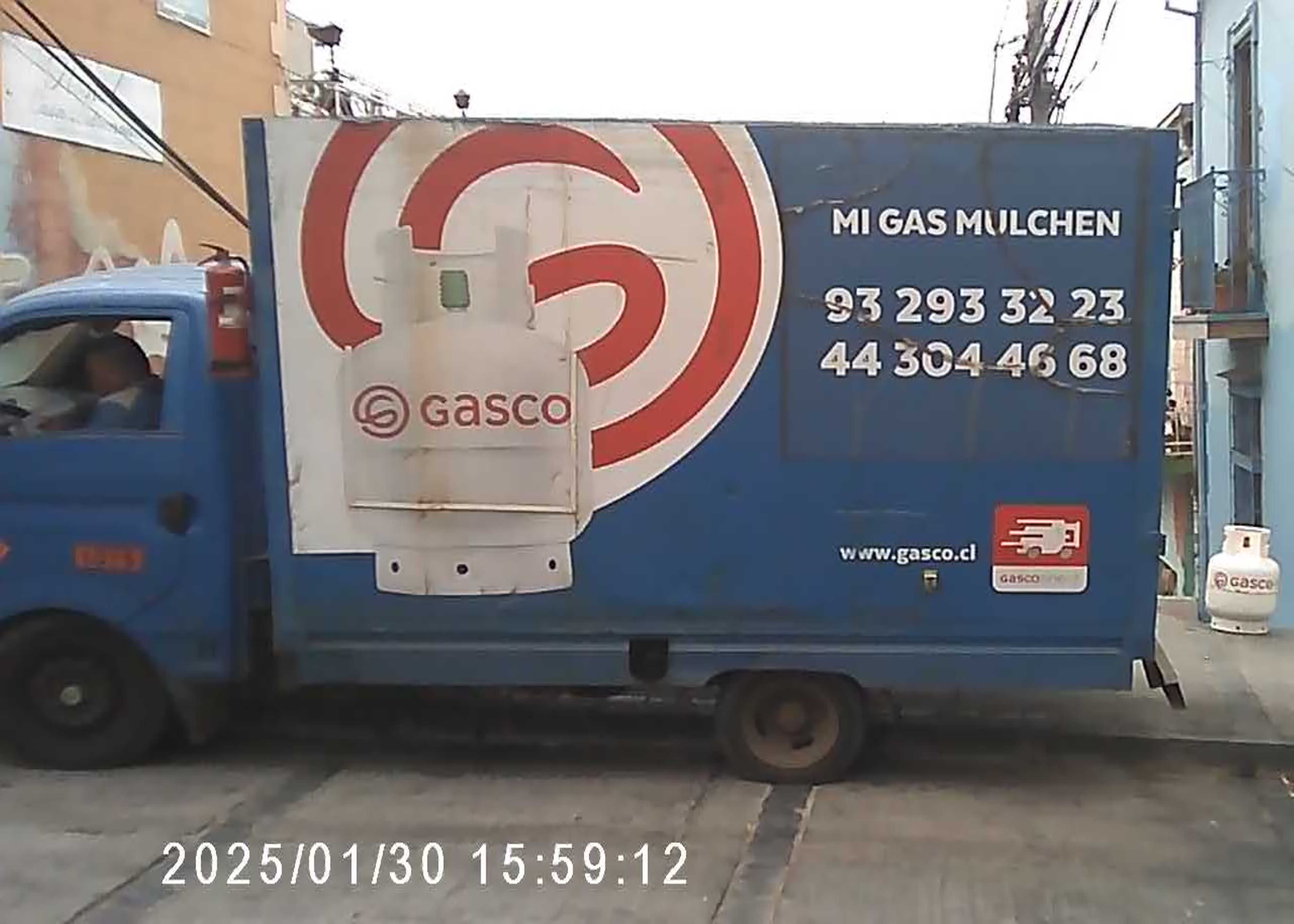 beautiful view blocked by Gasco van
